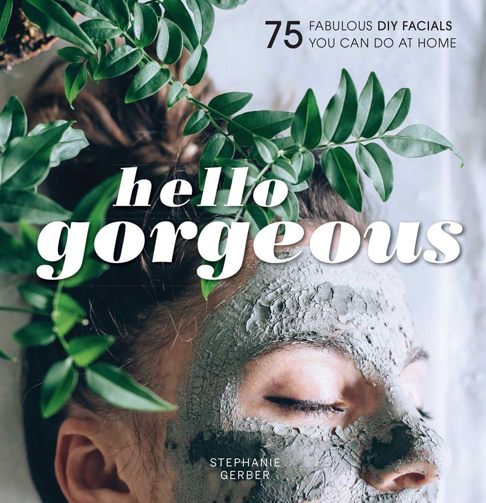half a head with a facial mask under foliage