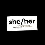Sticker #434: She/Her