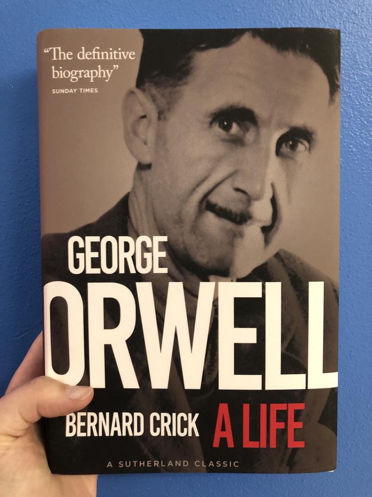 Photo of George Orwell. 