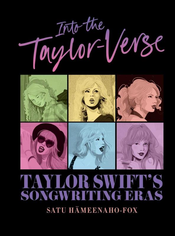 six single colored panels over black, each with a portrait of Taylor Swift 