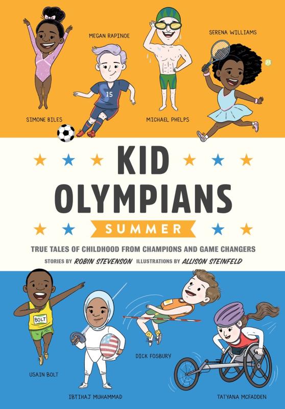 eight cartoon athletes