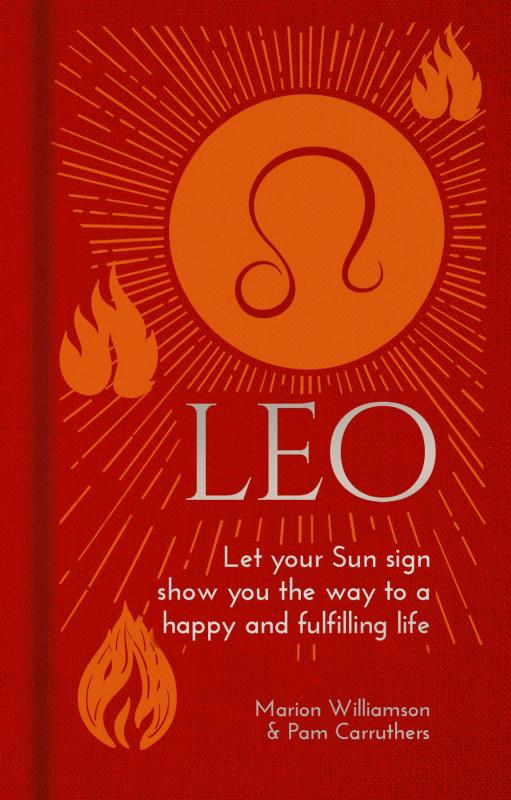 red cover with leo sign