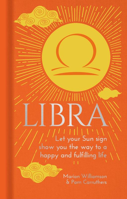 Orange cover with the libra sign.