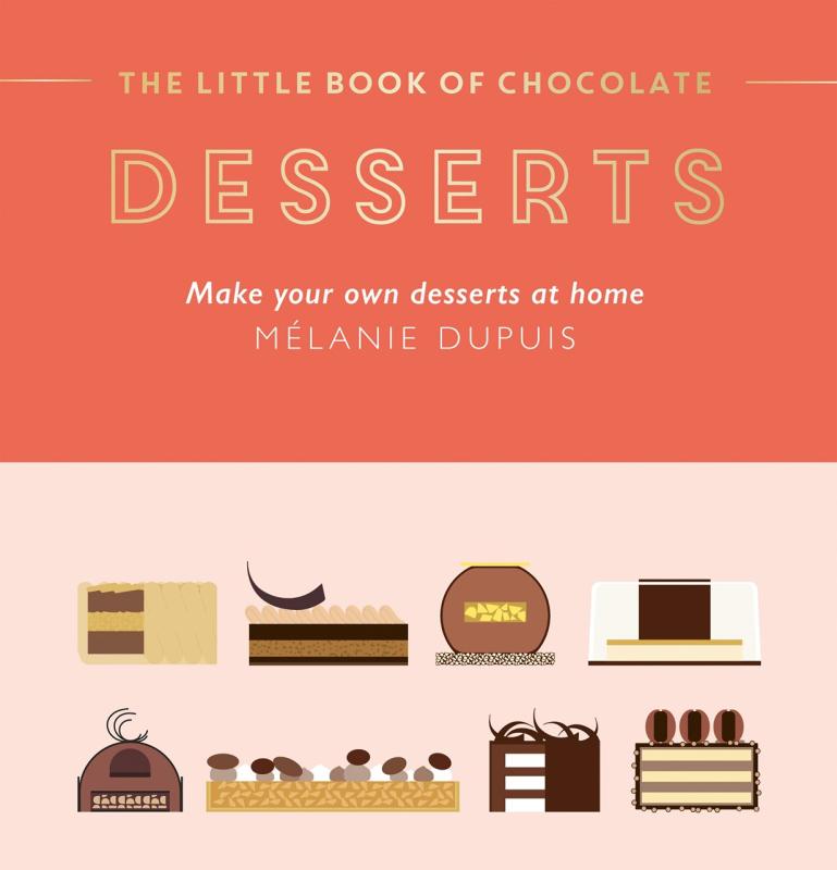 simple shaped, 2-d chocolate desserts