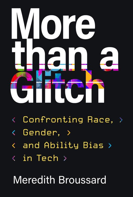 Black background with subtitle reminiscent of command prompt text, title text in a glitch skeuomorphism