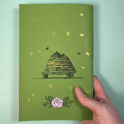 hive above a flower