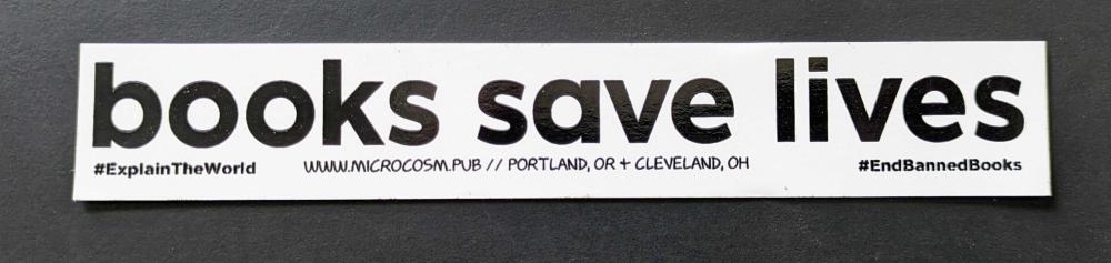 Sticker #520: Books Save Lives