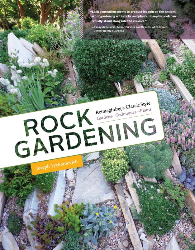 garden with rocks with an off-center perspective 