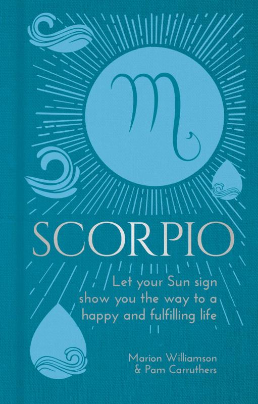 Blue cover with Scorpio symbol