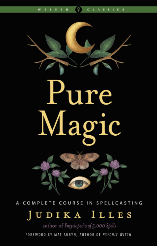 Big Book of Practical Spells: Everyday Magic That Works, The by Judika Illes [Butterflies feast on the nectar of flowers growing from a discarded pomegranate]