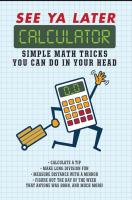 See Ya Later Calculator: Simple Math Tricks You Can Do In Your Head