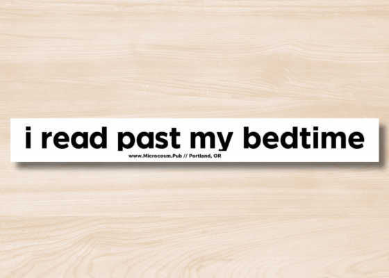 Sticker #487: I Read Past My Bedtime