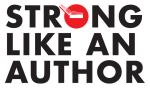 black text on a white background that reads "strong like an author"