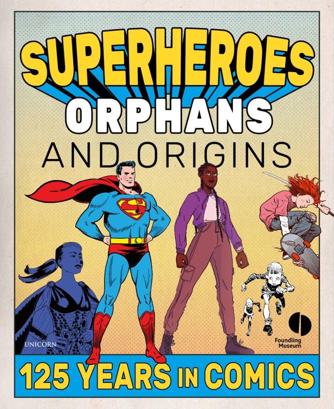 superman and other superheros over green background