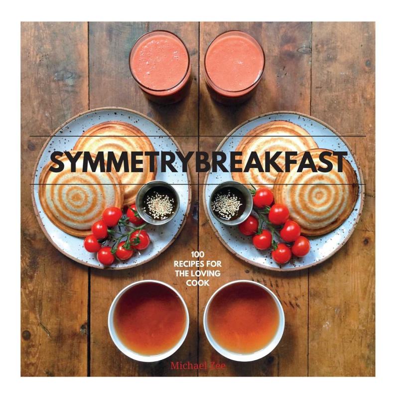 two breakfast pancake dishes aligned symmetrically 