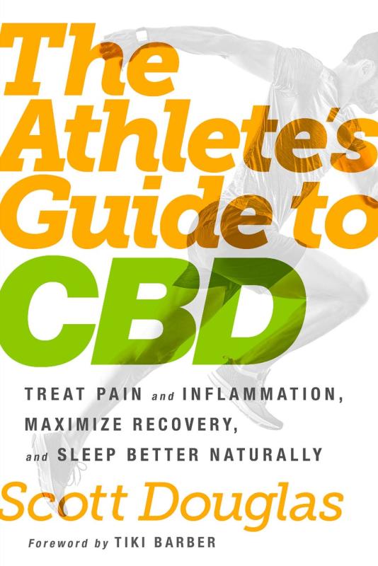Opaque overlay on a runner with orange and green title text