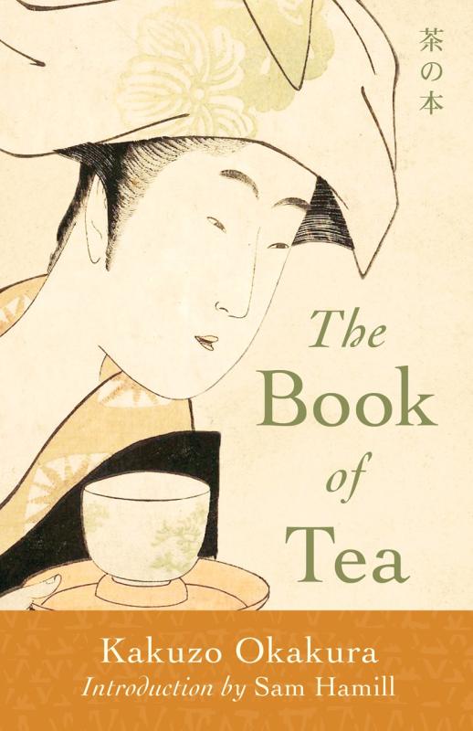 Japanese style painting of a portrait, holding a cup of tea