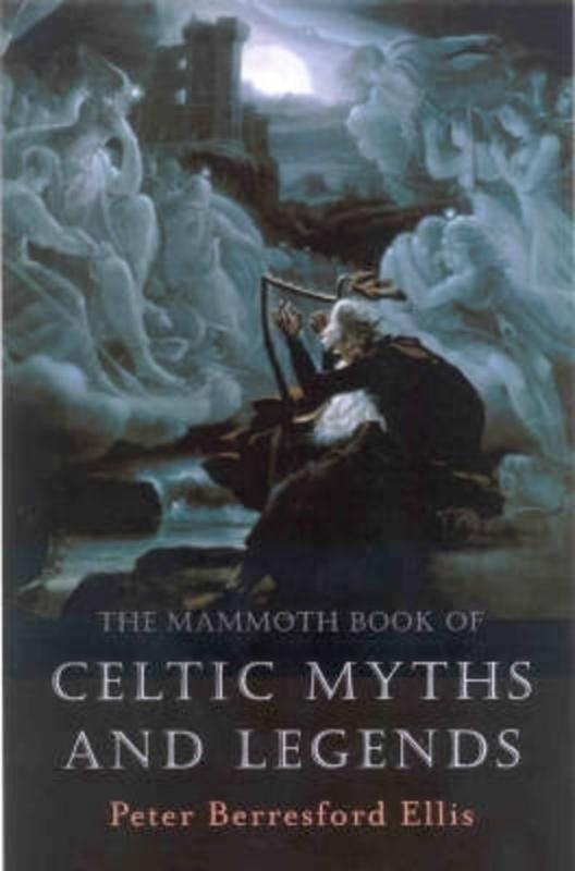 A Celtic god plays the harp in eerie moonlight.