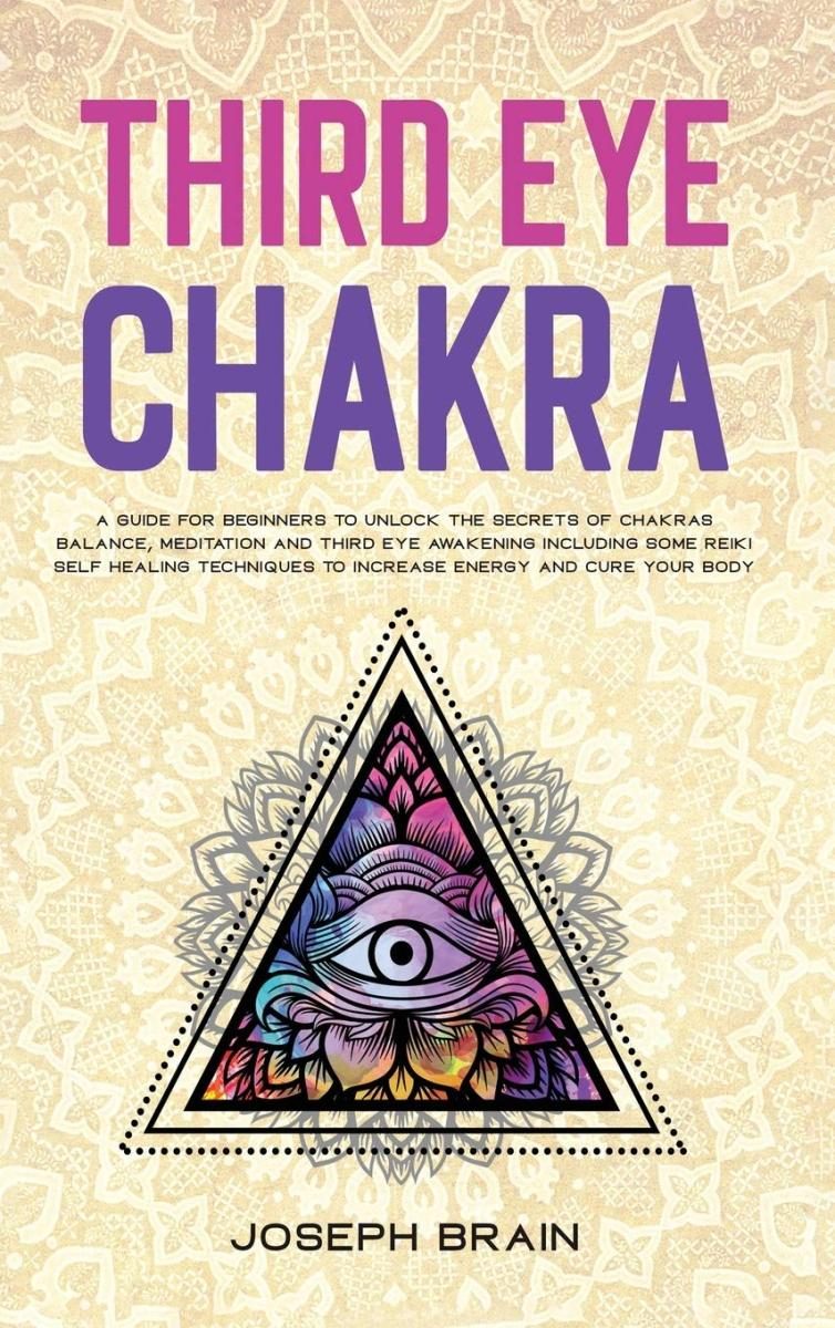 Illuminati eye of providence like image in the center decorated with flowery chakra like motifs, multicolored on a beige background
