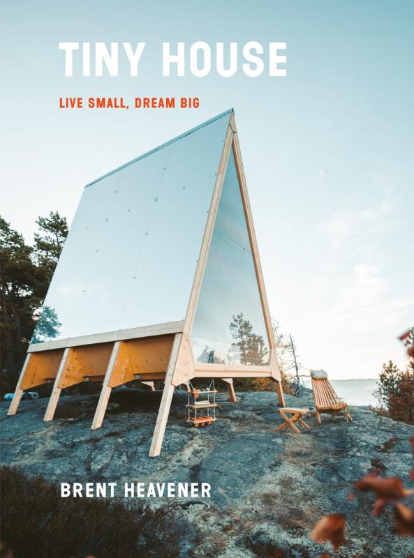 triangular tiny house on a rock