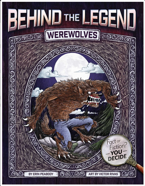 Illustration of a werewolf clawing its way out of an embellished cover design beneath the title's text.