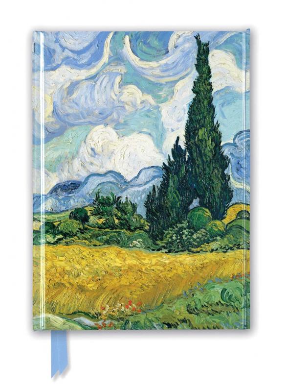 Journal cover with image of Van Gogh's Wheat Field with Cypresses painting