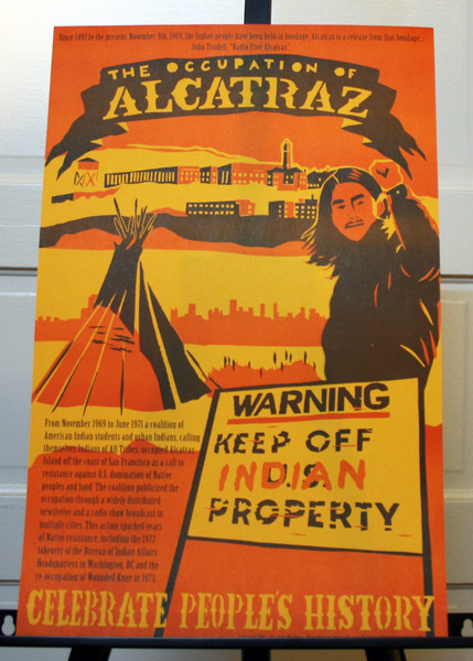 Occupation of Alcatraz poster by justseeds josh macphee keep off indian property