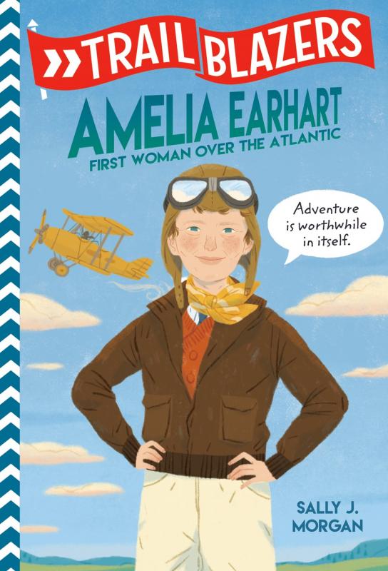 a portrait of Amelia Earhart.