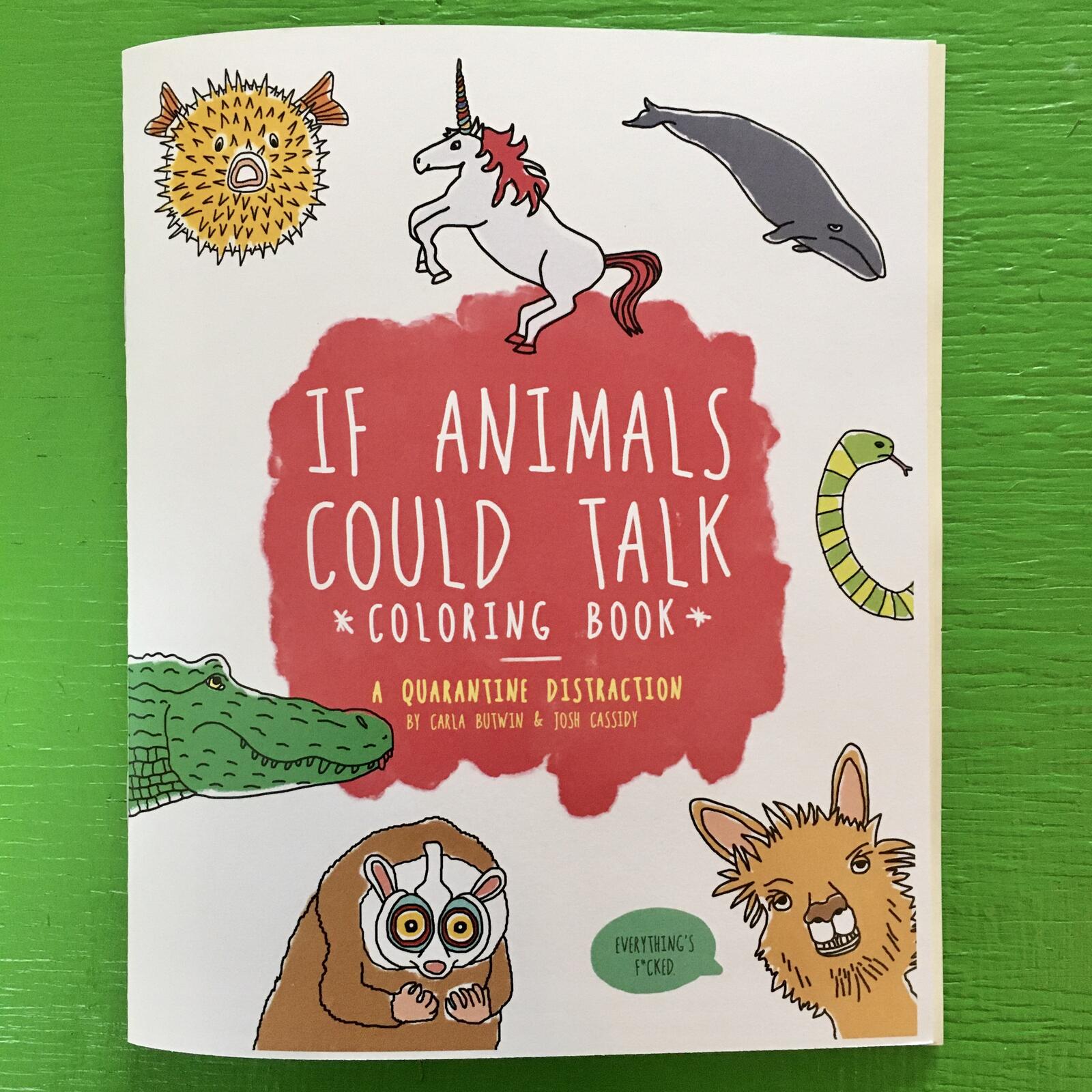 If Animals Could Talk: An Adult Coloring Book for Adults | Microcosm  Publishing