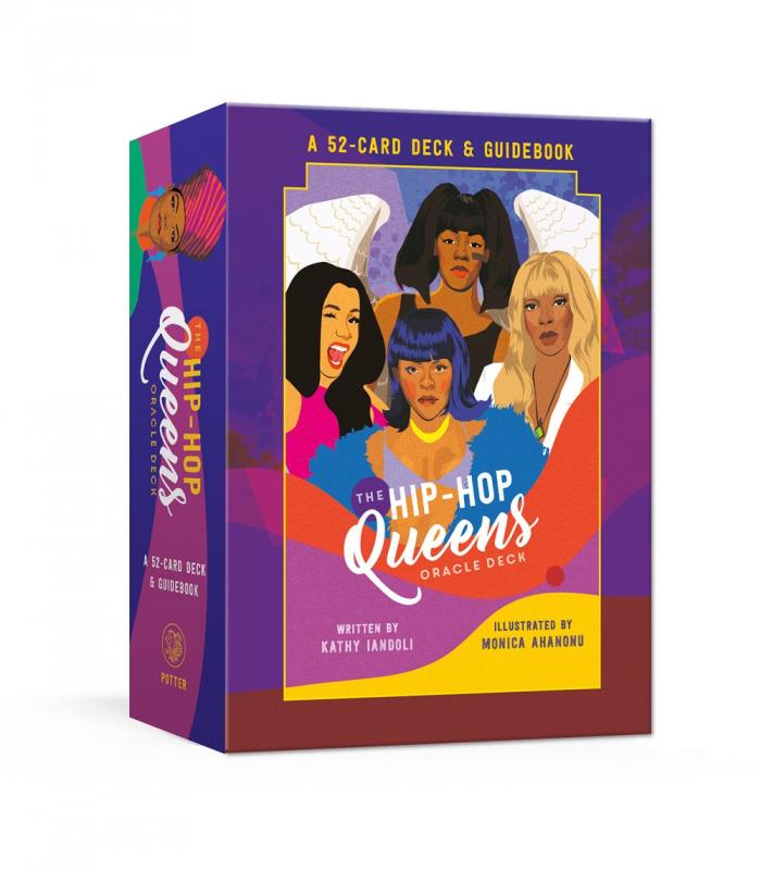 an illustration of four different female hip hop artists on the deck box