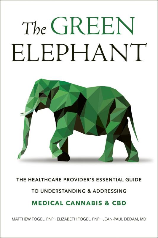 a green illustrated elephant