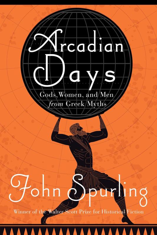 orange cover with black illustration of man holding a large sphere over his head with white text