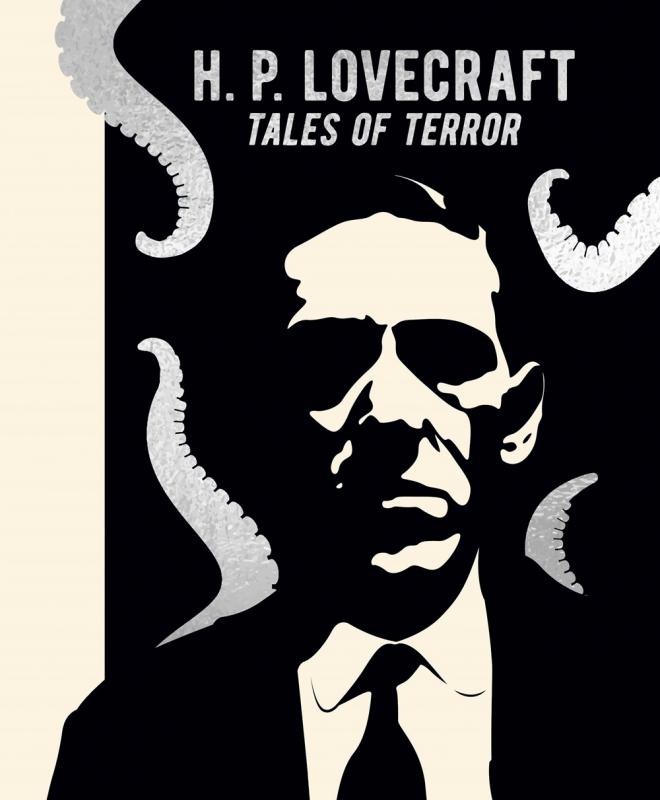 H.P. Lovecraft with tentacles around the edges of the cover