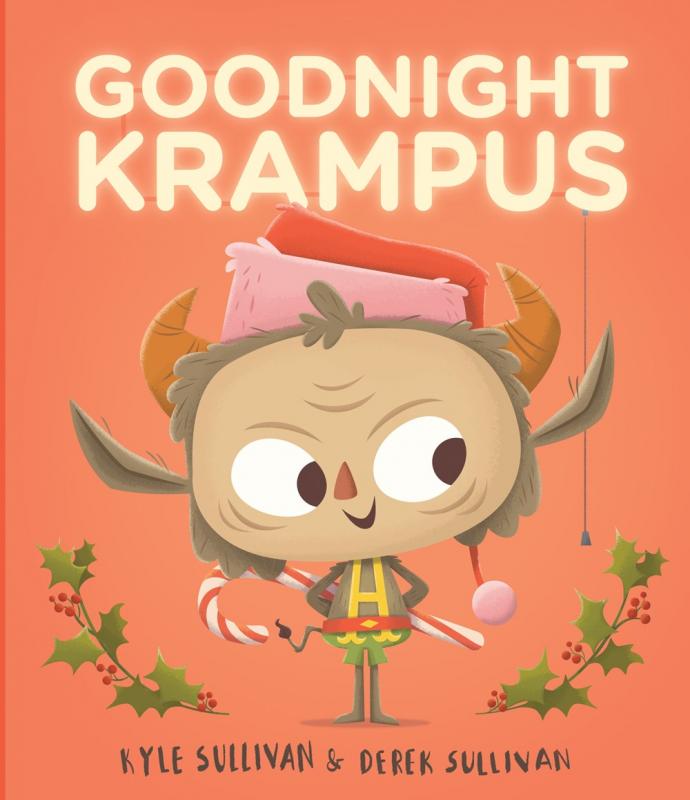 an illustration of a mischievous looking little creature with horns (krampus)