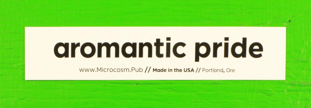 Sticker #467: Aromantic Pride