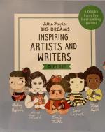 Little People, Big Dreams Inspiring Artist and Writers Gift Set ( Maya Angelou, Anne Frank, Audrey Hepburn, Frida Kahlo, Coco Chanel)