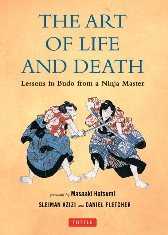 beige cover with blue text and illustration of two people fighting