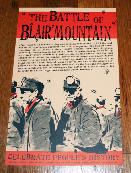 Battle of Blair Mountain appalachian coal miner union poster