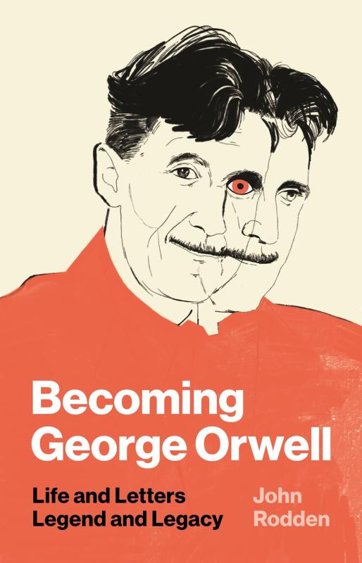 offset double line potrait of George Orwell 