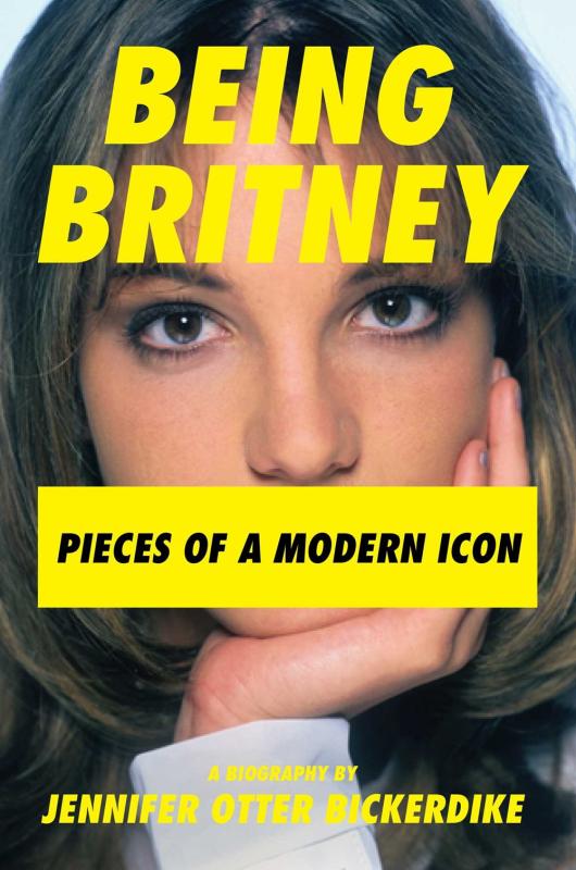 A photo of Britney Spears with her mouth symbolically covered by the subtitle.