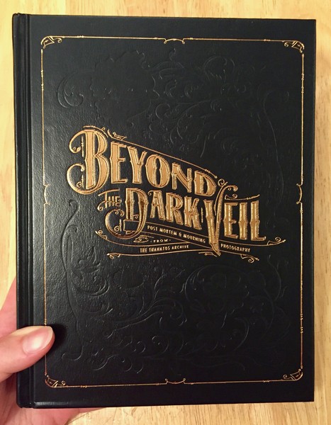 Cover of Beyond the Dark Veil, which is a faux black leather cover with the title in gold