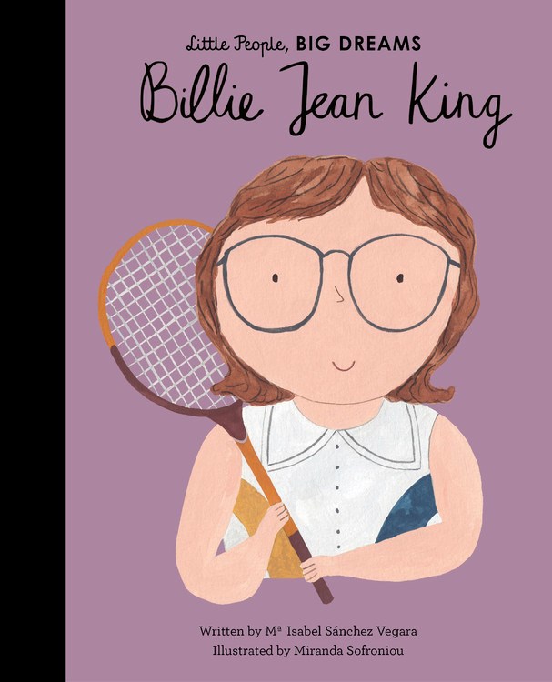 billie jean king holding a tennis racket