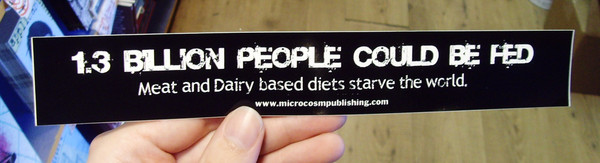 Sticker 056 1.3 Billion People Could Be Fed vegan