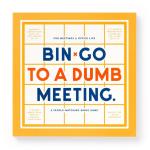 Bin-Go To A Dumb Meeting Bingo book