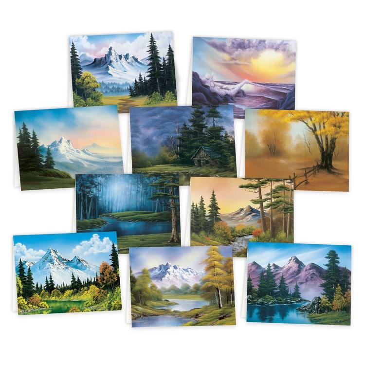 An astounding array of happy little trees and mountains that maybe could be your friends.