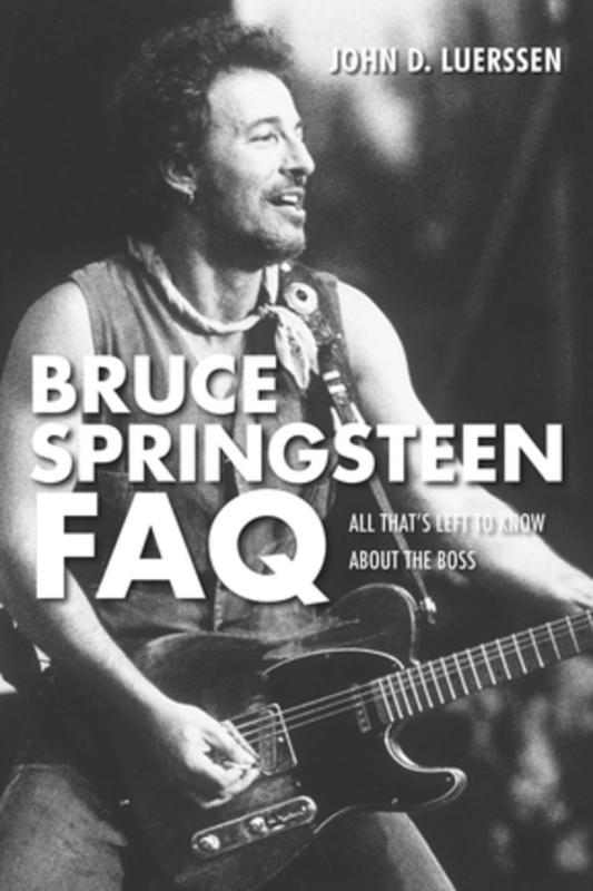 Cover shows a black-and-white picture of Bruce Springsteen playing guitar.