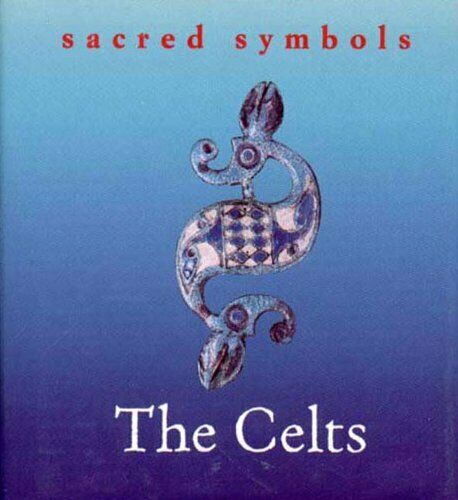 a celtic fish symbol on a blue background