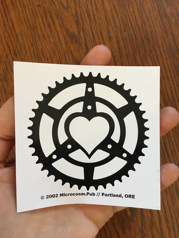 Sticker #159: Chainring Heart