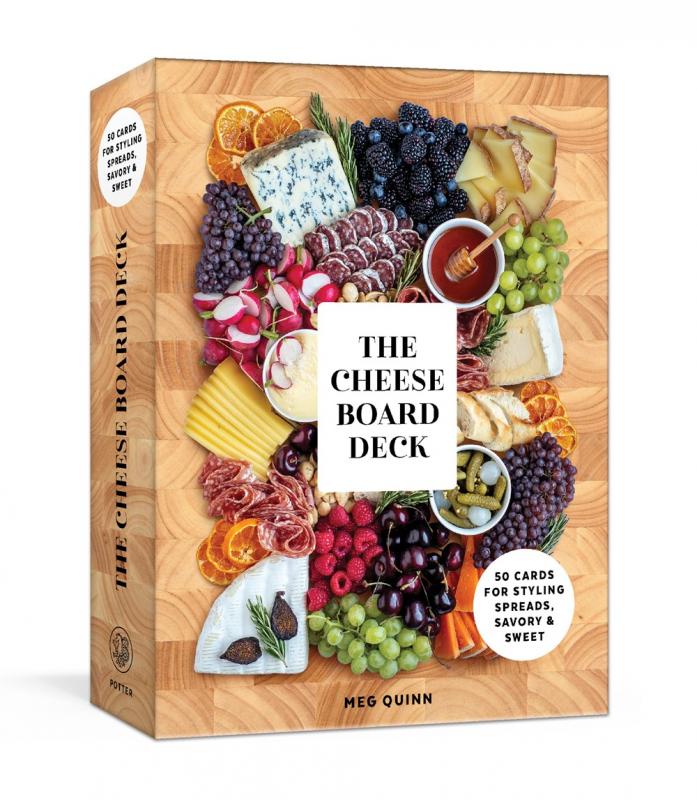 a beautiful charcuterie layout on the cover of the box