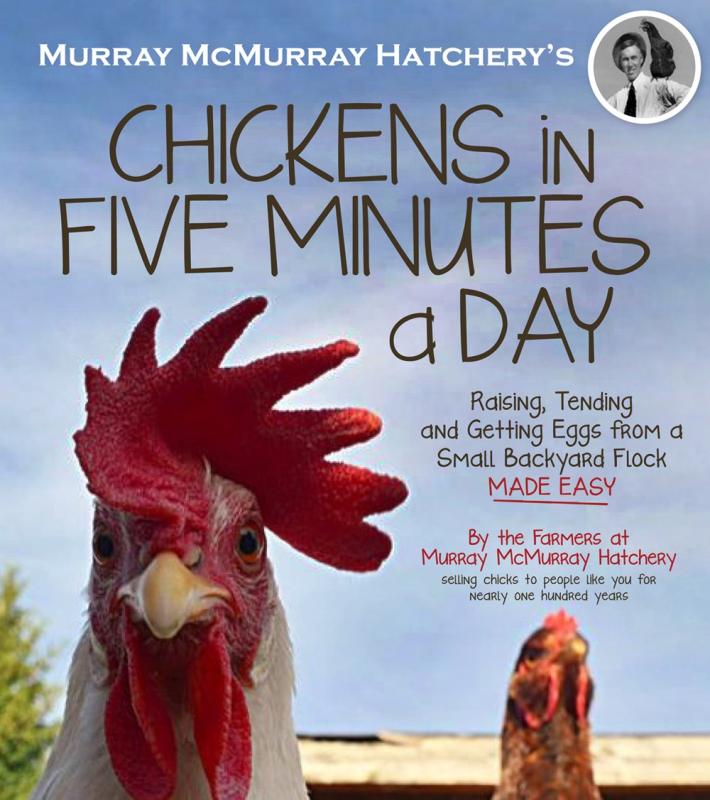 blue cover with close up of a chicken with red text